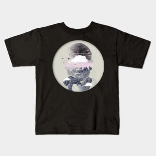 Nature Dome - Double Exposure Kids T-Shirt